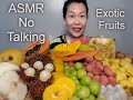 ASMR No Talking Exotic Fruits fresh & crunchy! Mâm trái cây nhiệt đới bự tổ chát ngon quá bà con ơi!