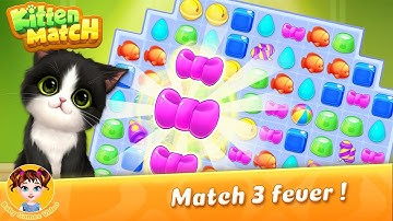 Kitten Match #3 - Find Abu In Recreation Room - Fun Match 3 Puzzle Game