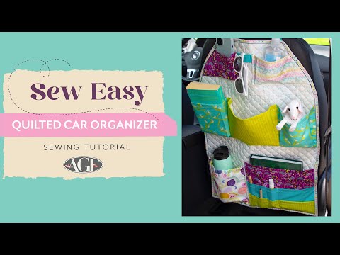 Sew Easy Tutorial | Quilted Car Organizer featuring Sunrise Sunset Fabric Collection