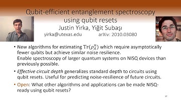 Qubit-efficient entanglement spectroscopy using qubit resets