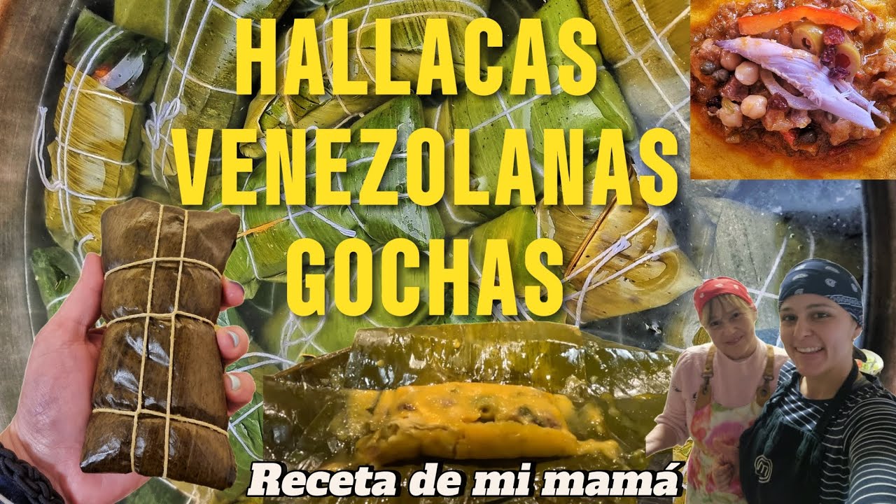 Hallacas Venezolanas Gochas a leña. Receta de mi mamá. #hallacas #venezolanosenespaña