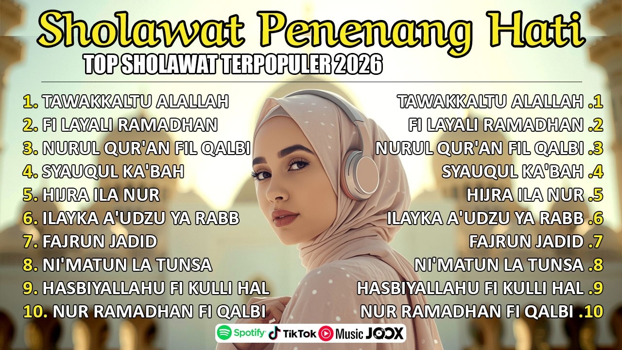🔴SHOLAWAT PENGANTAR TIDUR - SHOLAWAT NABI MERDU ADEM DI HATI - SHOLAWAT TERBARU 2025 PENYEJUK HATI