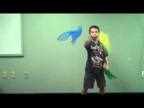 4 - Scarf Juggling - 3 Scarves