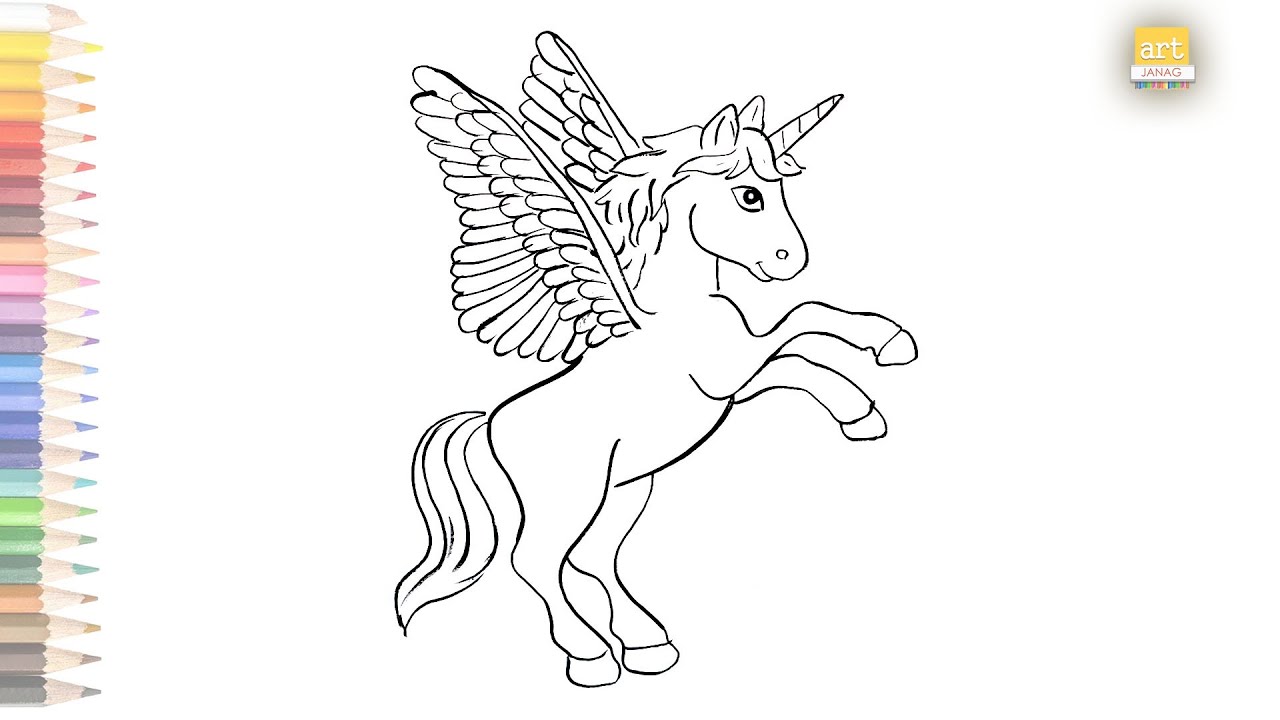 Cute Unicorn Coloring Pages Kawaii Unicorn Outline Sketch Drawing Vector,  Beautiful Unicorn Drawing, Beautiful Unicorn Outline, Beautiful Unicorn  Sketch PNG and Vector with Transparent Background for Free Download