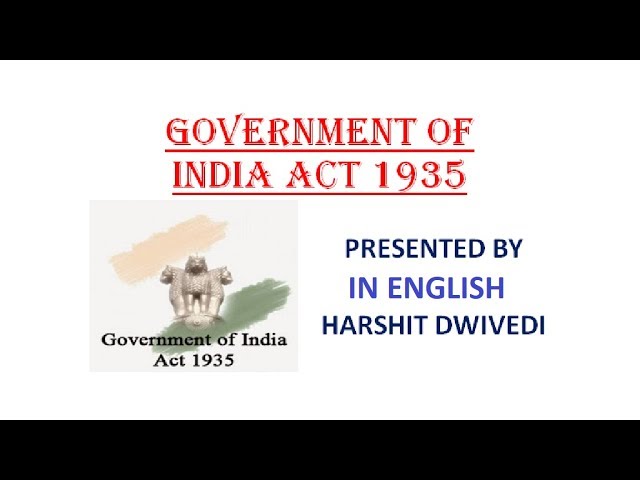 govt of india act 1935