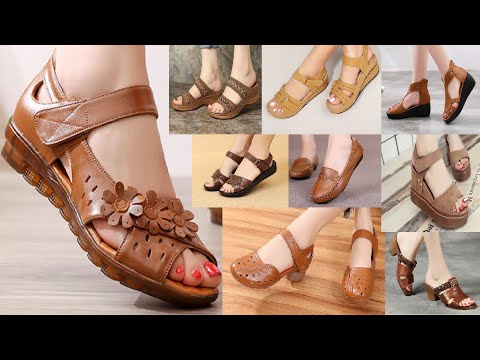 STYLISH BROWN FOOTWEARS DESIGNS FASHION 2021||women leather shoes 2020 fashion shoes for woman