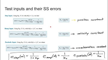 NNU Control Systems 7 2   Steady State Error