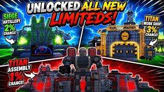 I UNLOCKED ALL 3 NEW TITAN CRATE LIMITEDS! | Mini War Roblox