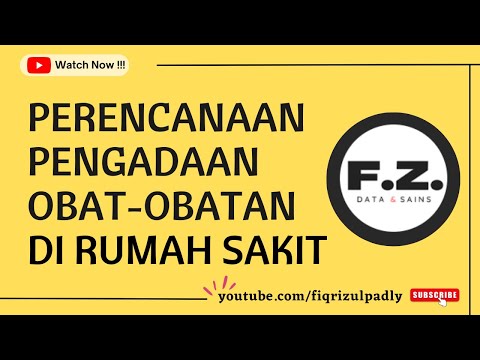 Farmasi Rumah Sakit | #4 Pengadaan Obat di Rumah Sakit