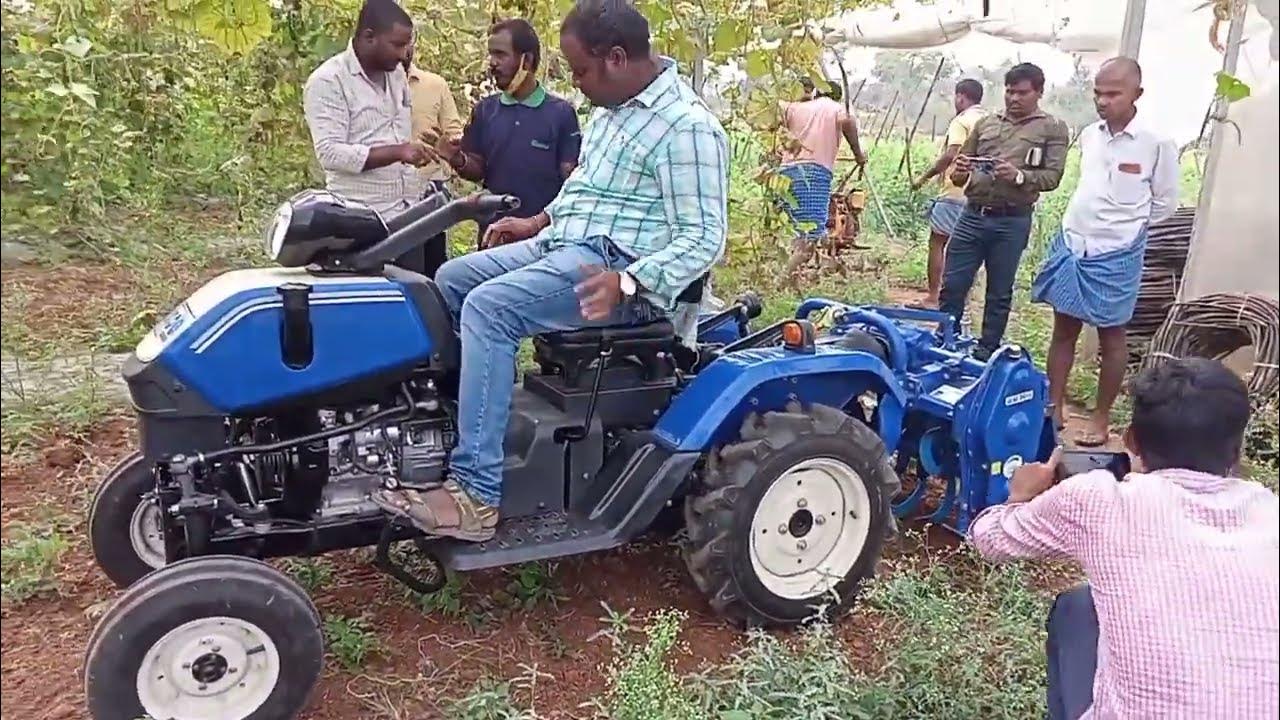 12Hp swaraj code mini tractor seat and driving power weeder YouTube