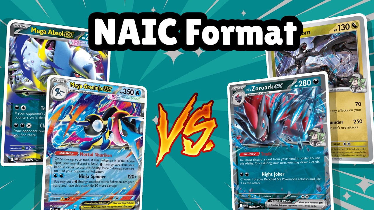 ポケモンカード★VS Mega Greninja ex W/ Mega Absol VS N's Zoroark ex W/ Zekrom | Ninja