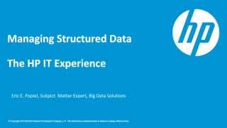Managing Structured Data