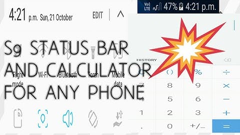 S9 notification panel & calculator for any samsung marshmallow device|No third party app
