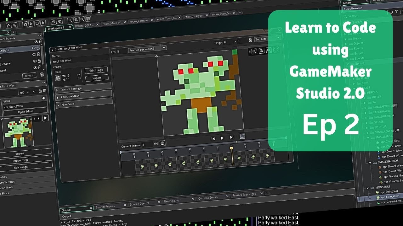 Learning to code for absolute beginners. Using GameMaker Studio 2. Ep 2 ...