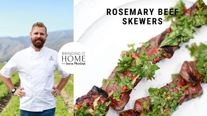 Easy Rosemary Beef Skewers Recipe with Laura | Nat...