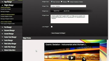 Tour Legacy Widgets - Creating a new widget and adding it to a webpage in Legacy CMS