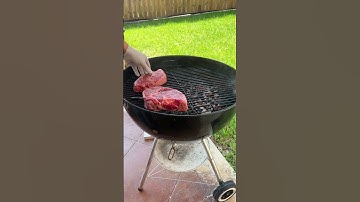 Perfectly reverse seared ribeye steak.
