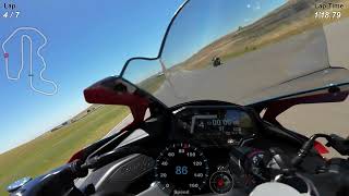 Eddie Fastest Lap - Thunderhill East CCW - 2023 Kawasaki Ninja ZX-4RR (02:12:44) Dash