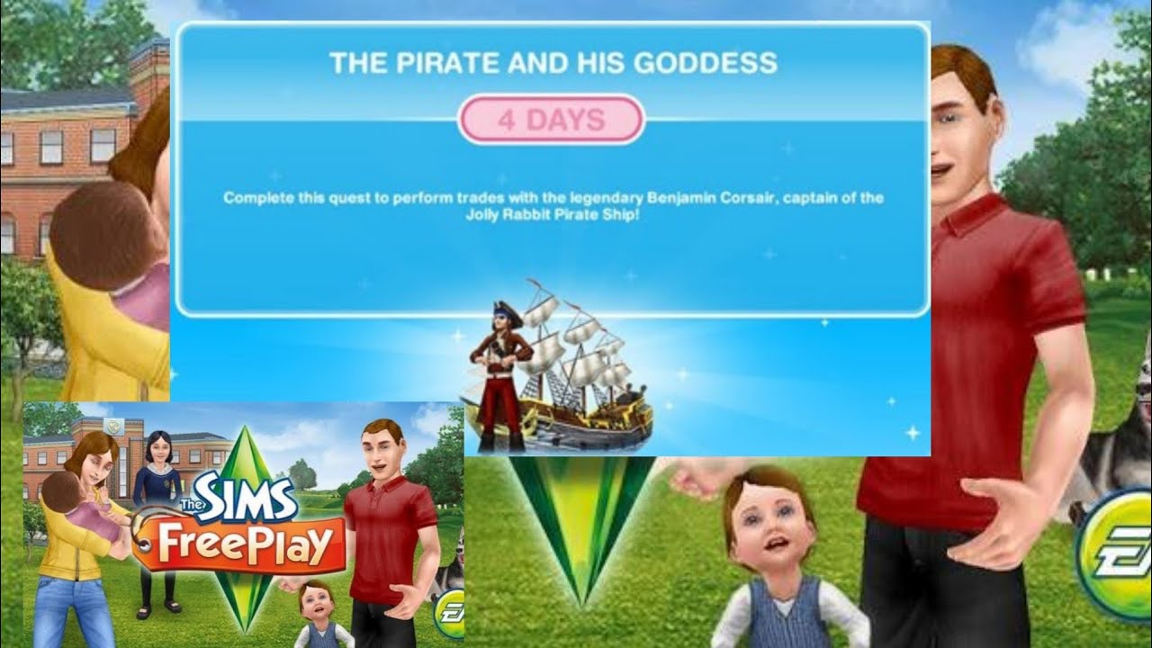 THE PIRATE & HIS GODDESSTHE SIMS FREEPLAY LIVERAMGYNTH TV YouTube
