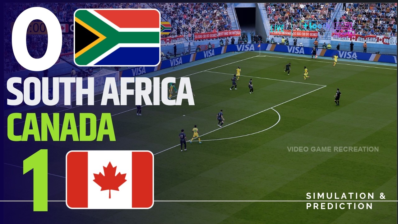 ⚽ South Africa 0-0 Canada | Highlights | 2026 World Cup Video Game Simulation/Recreation