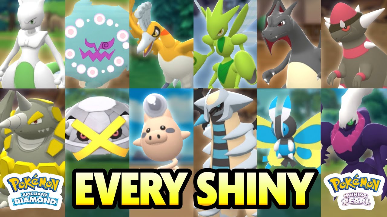 EVERY SHINY POKEMON in Pokemon Brilliant Diamond and Pokemon