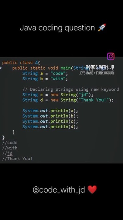 java coding question 🚀 java interview questions 💫 - YouTube