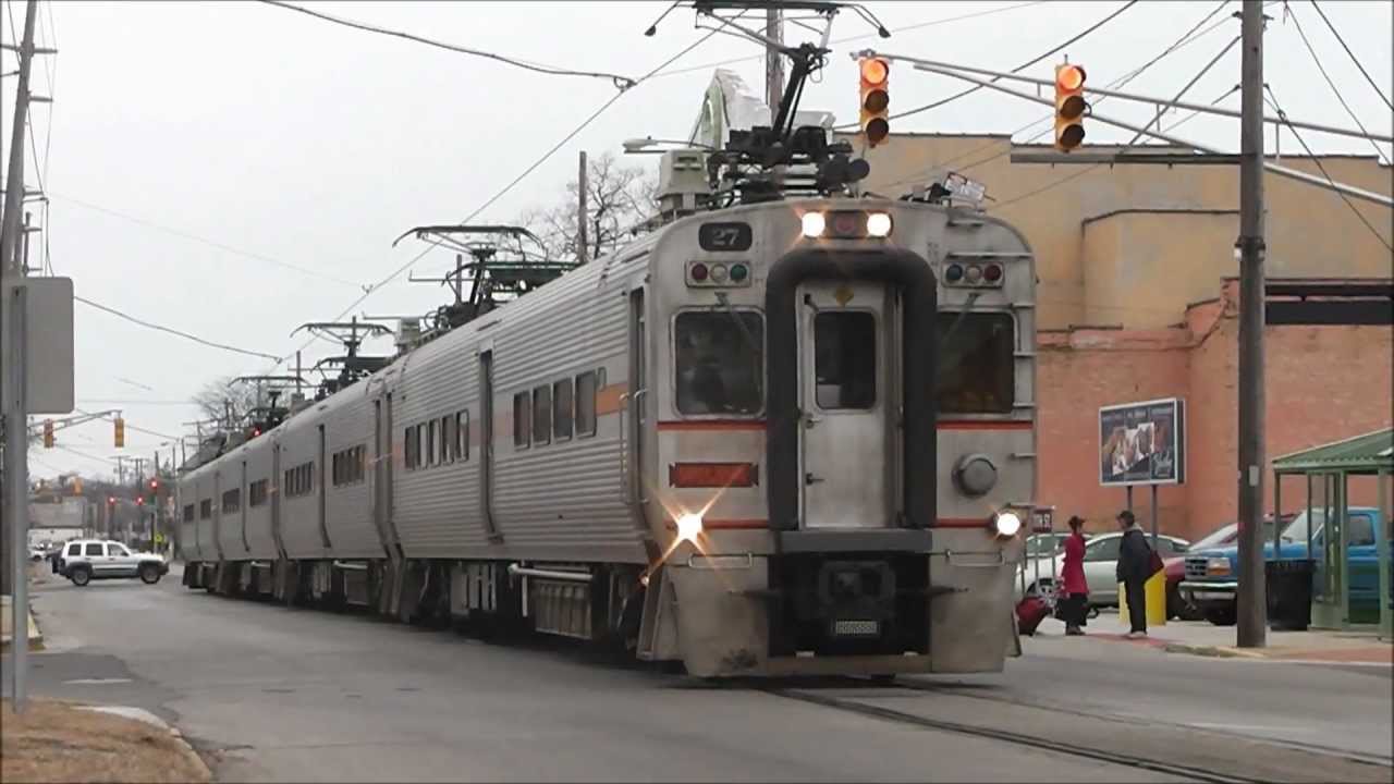 Pacing the South Shore Line's Street Running (from the back of a car!),  01.19.13
