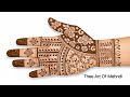 Easy And Stylish Mehndi design || Simple Front Hand Mehndi Design