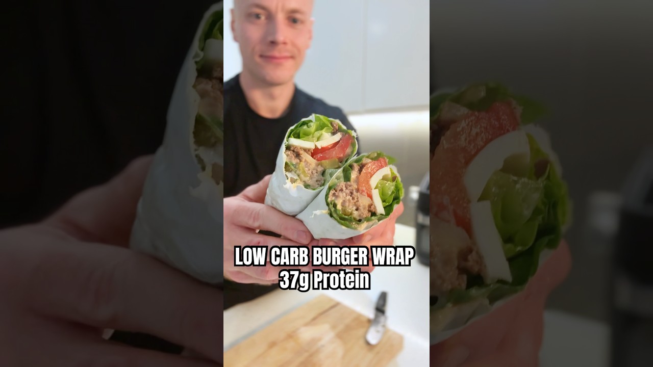 Low Carb Burger Wrap 🥬🍔 