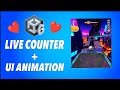 Lives counter UI + Coin Collect Animation hyper Casual Style - Unity 3D tutorial