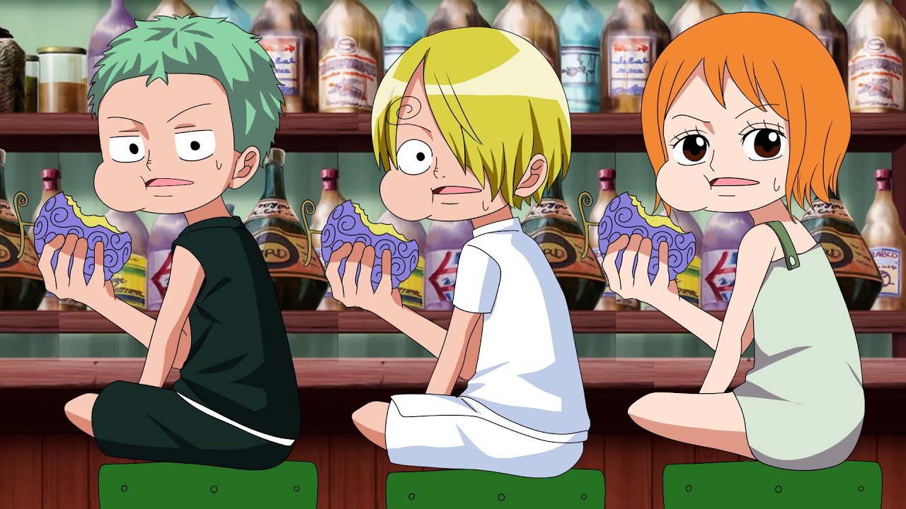 もしも1話でゾロとナミとサンジがゴムゴムの実を食べたら…【ワンピース