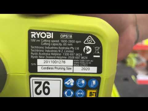 Video Máy cưa kiếm Ryobi 0769500600-0769600700 - youtube
