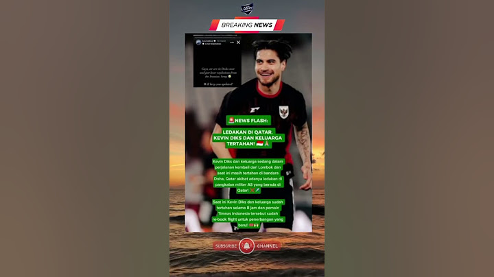 Terjebak ditengah ledakan: Kevin Dick dan keluarga tertahan di Qatar|#football #qatar #kevindiks