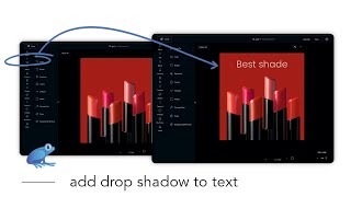 How to add drop shadow to your text - Ribbet web version