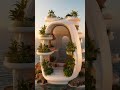 Futuristic Coastal Organic Home 🌊 Biophilic Ocean Architecture #shorts