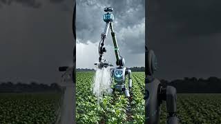 🌧️🤖Smart Rain Detector Robot Builds Auto Dome to Save Crops  #ai #agritech #agrifuture #shorts #rain