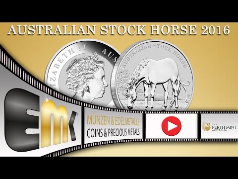 Australia 1$ Dollar Australian Stock Horse 1 Oz Silver 2016