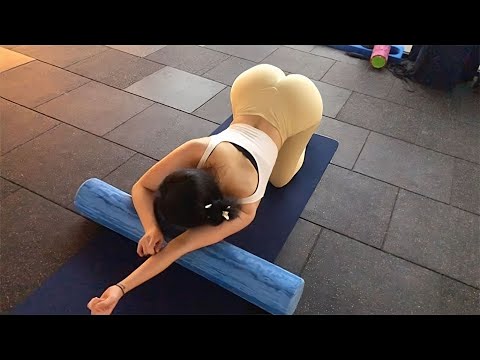 fat burning with  Gawonaa form roller stretching, plank,