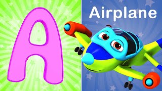 Phonics Song 2 with TWO Words in 3D - A For Airplane - ABC Alphabet Songs with Sounds for Children