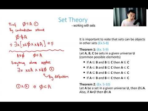 Set theory 2 - subset and proper subset proofs - YouTube