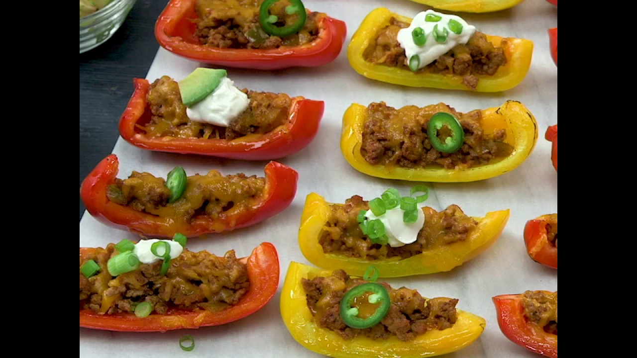 Bell Pepper Nacho Boats YouTube