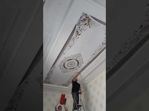 установка натяжных потолков... принимаем заказы на натяжной потолок #тренды #душанбе #мастеркласс #т