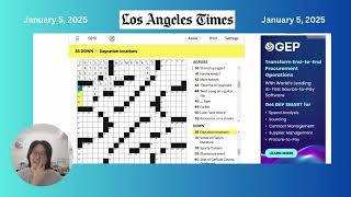 LA Times Crossword | January 5, 2025, Sunday