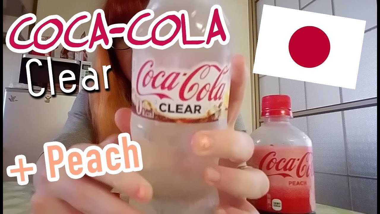 JAPAN Coca-Cola Clear & Peach TASTING/REVIEW - YouTube