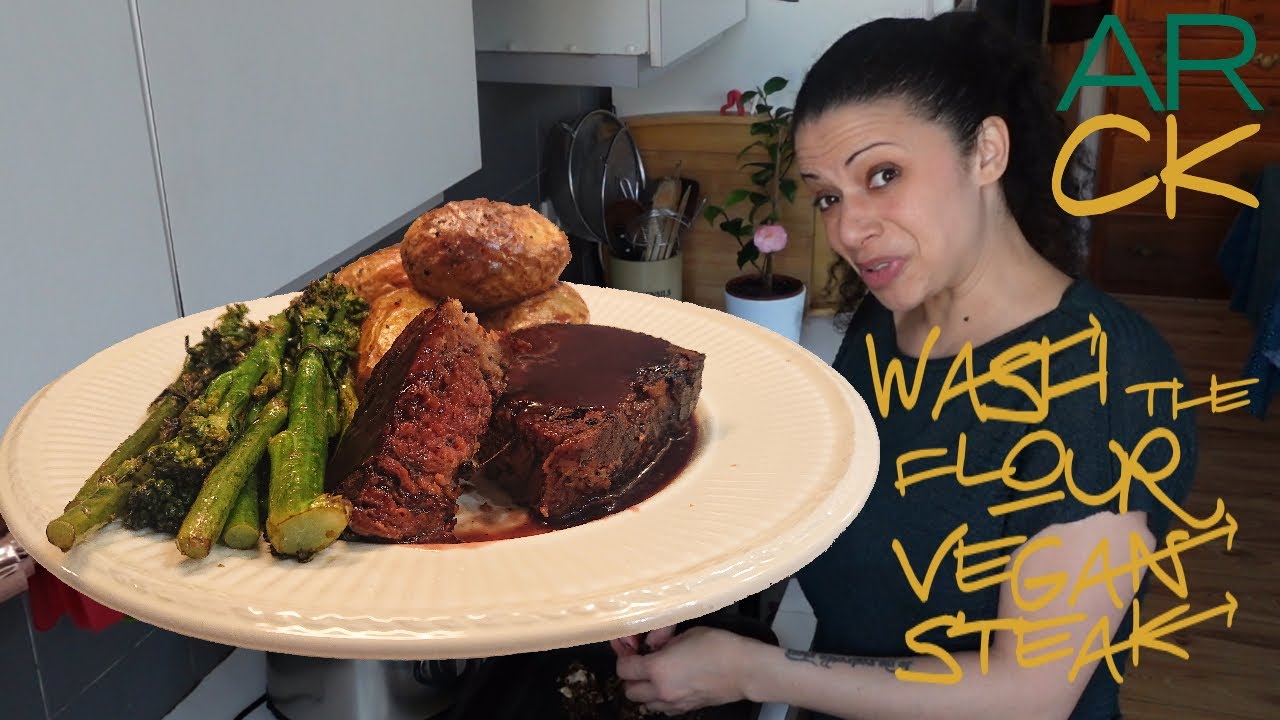 My Best Attempt So Far! Wash the Flour Vegan Steak YouTube