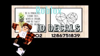 Roblox ID Decals - Roblox Bloxburg By DaPandaLife