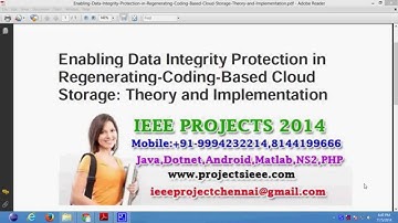 Enabling Data Integrity Protection in Regenerating Coding Based Cloud Storage Theory and Implementat