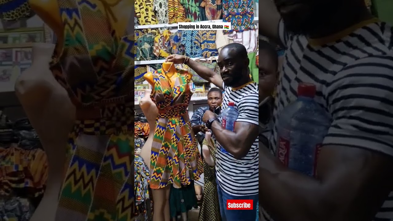 Shopping at the biggest market in Accra, Makola 