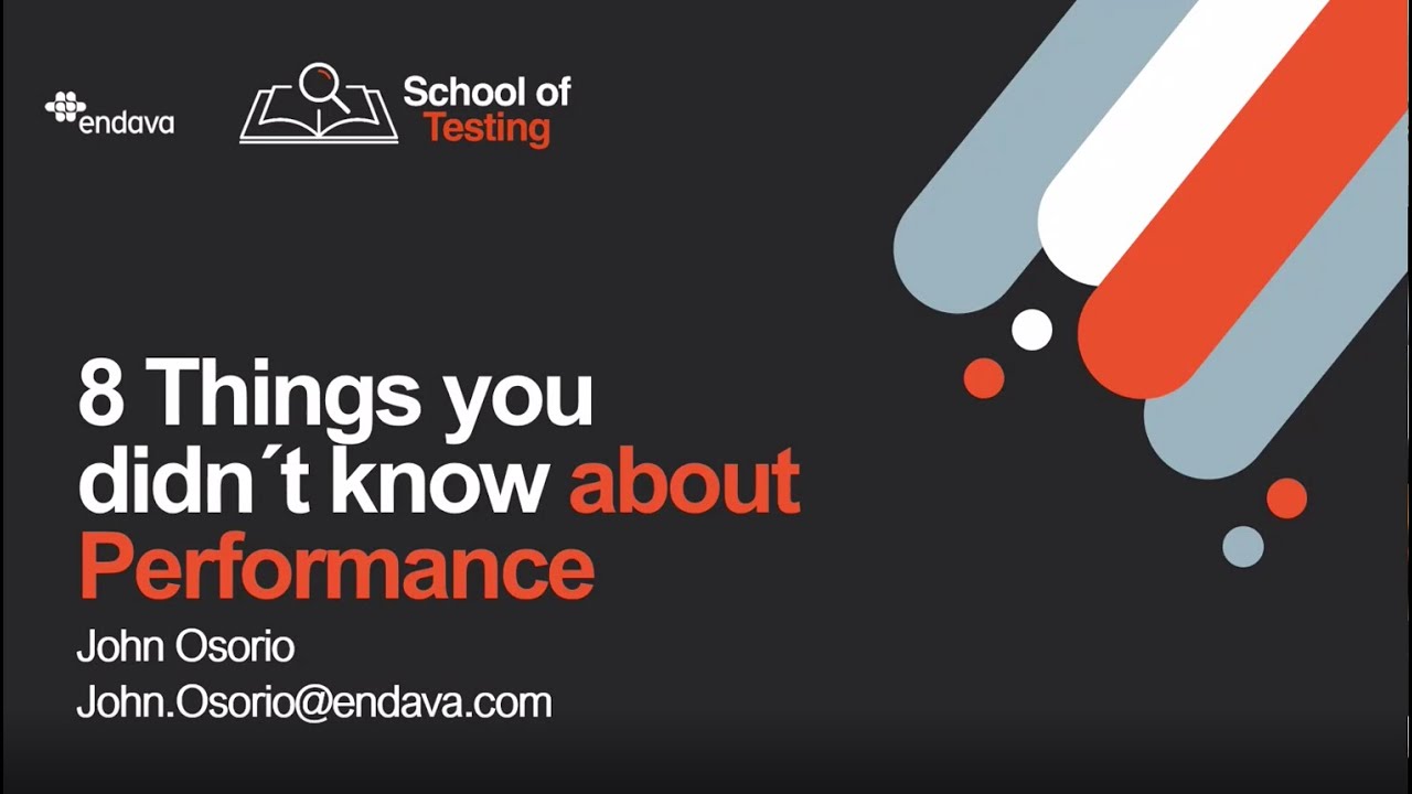 8 Cosas que no sabías sobre Performance Testing - YouTube