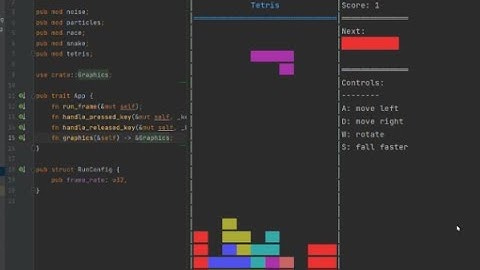 Tetris & Snake in the terminal